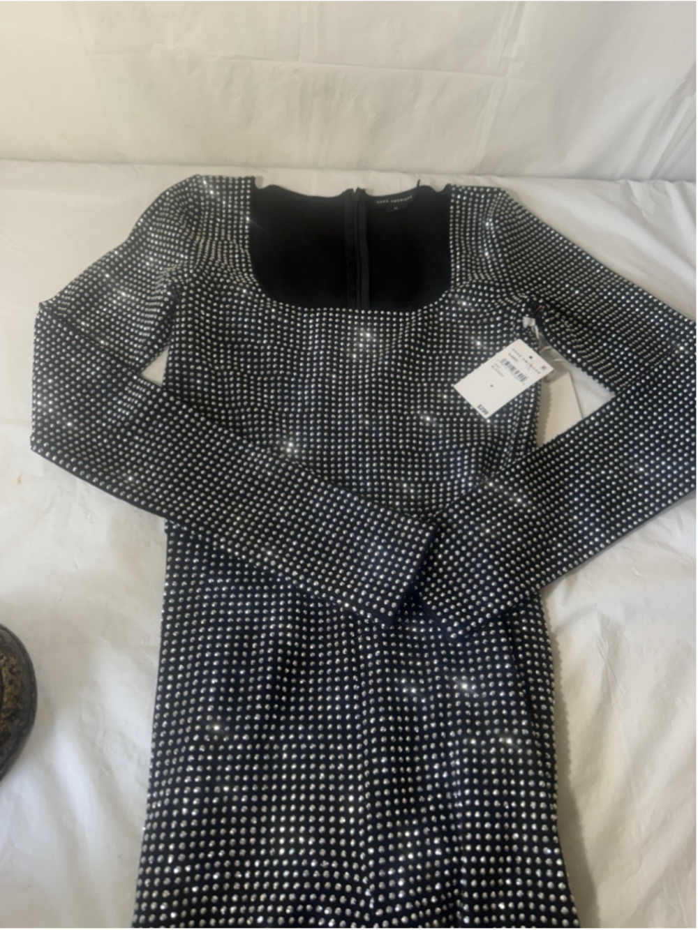 Good American Crystal Jumpsuit Size Medium $299 NEW WITH TAGS